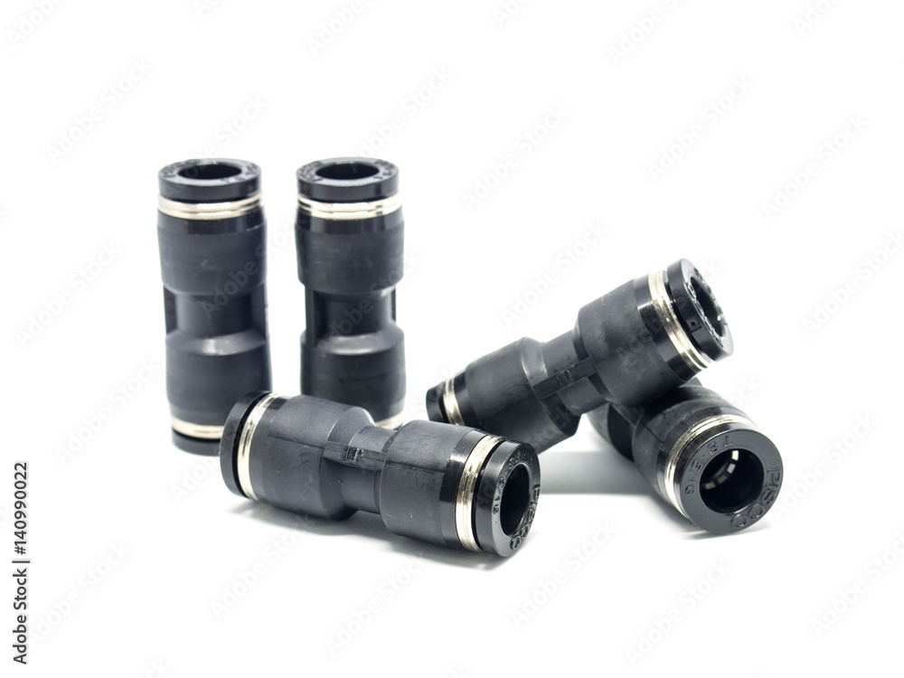 Pneumatic Fittings isolated on white background. Pneumatic Fittings isolated on white background.
