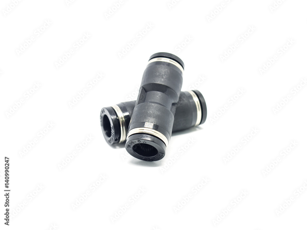 Pneumatic Fittings isolated on white background. Pneumatic Fittings isolated on white background.