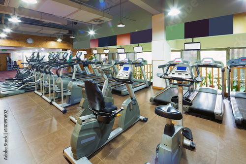 interior of modern gym