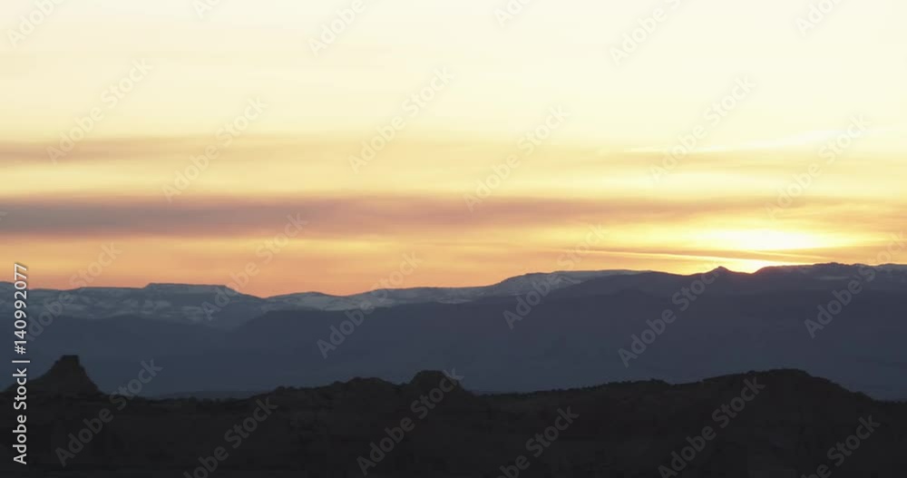 Western USA scenic sunset, wide Western USA scenic sunset, wide