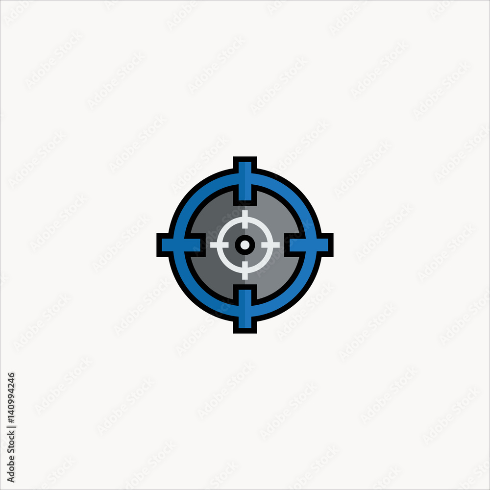 target icon flat design target icon flat design