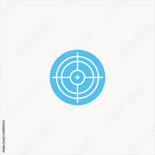 target icon flat design