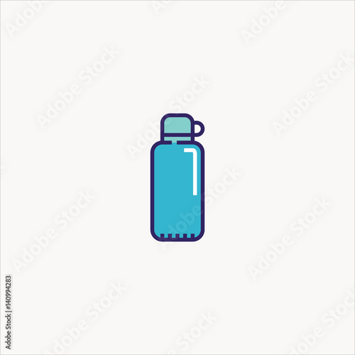thermo icon flat design