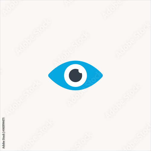 vision icon flat design