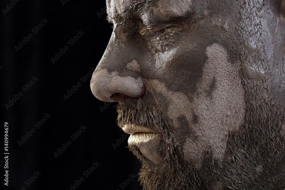 man - clay head man - clay head