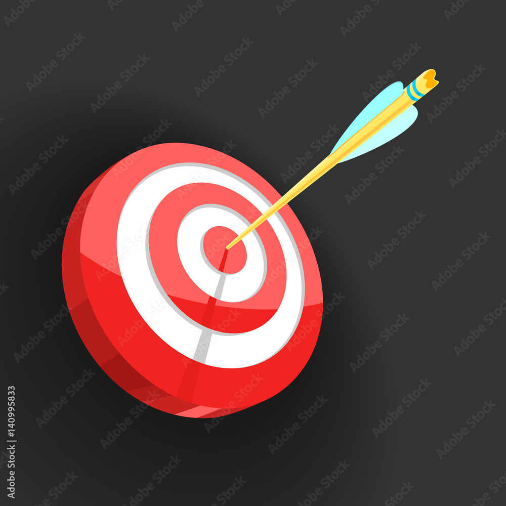 Vector Illustration Target and Arrow Vector Illustration Target and Arrow