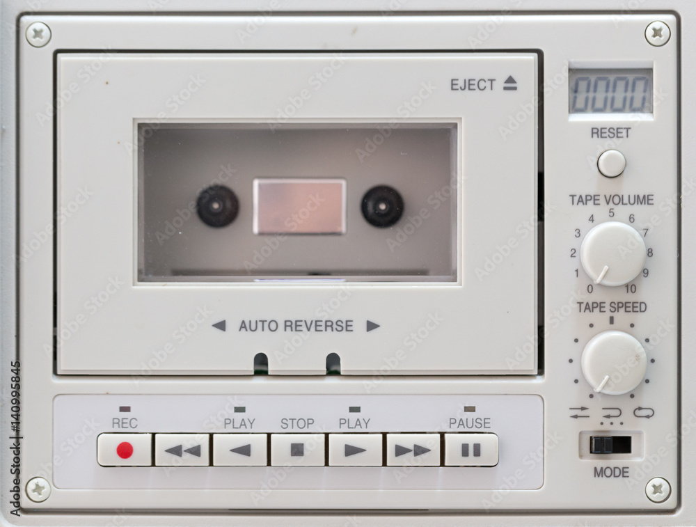 Obraz premium vintage cassette player