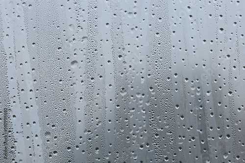 water droplets on glass