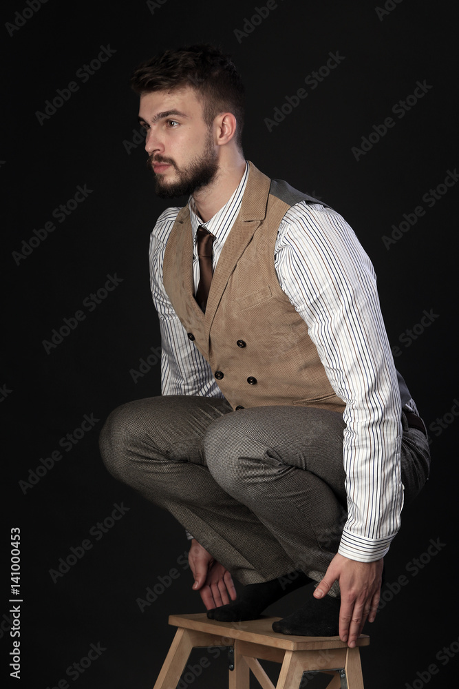 portrait of a charismatic young man portrait of a charismatic young man