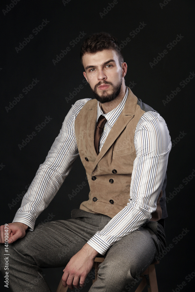 Fototapeta premium portrait of a charismatic young man
