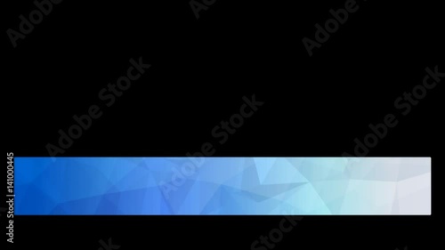 Elegant Lower Third alpha channel Poly Blue whate 