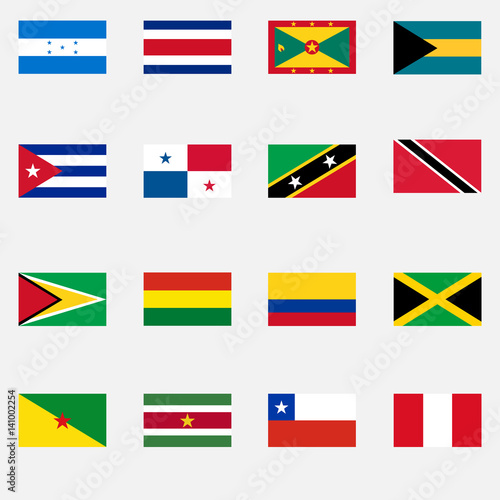Flags of the states of Latin America