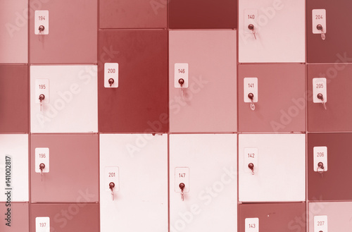 Cabinet lockers, different sizes photo