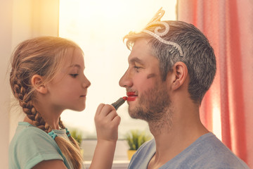 beeing a little make-up artist