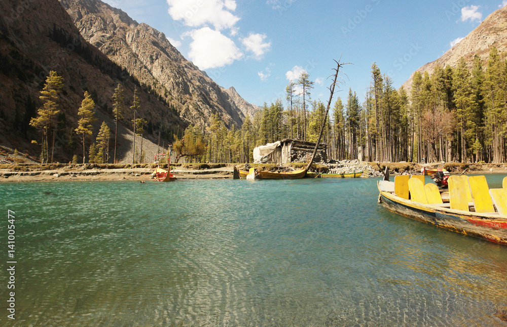 Beautiful Mahodand Lake and mountains