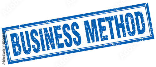 business method square stamp