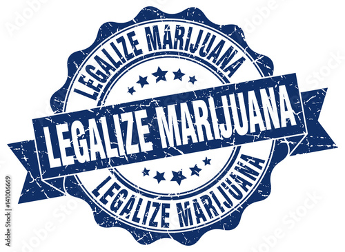 legalize marijuana stamp. sign. seal