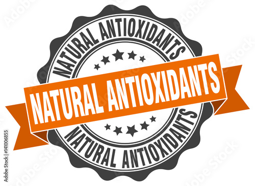 natural antioxidants stamp. sign. seal