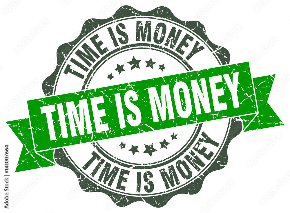 time is money stamp. sign. seal Stock Vector | Adobe Stock