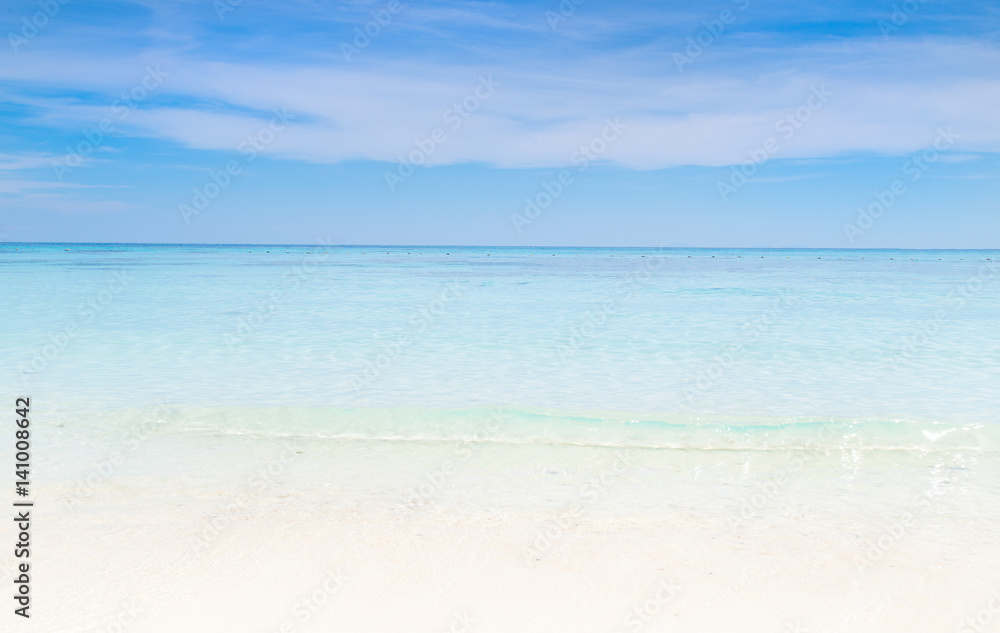Fototapeta premium Empty sea and beach background with copy space.