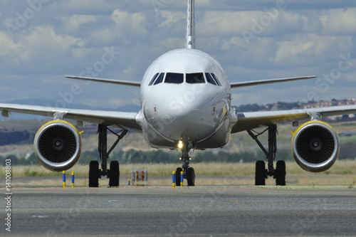 Cabina de avión de línea Airbus A319 photo