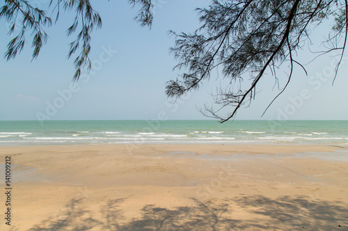 Cha-Am Beach, a famous beach, Thailand.