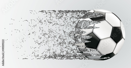Abstract Background Connected Dots Football