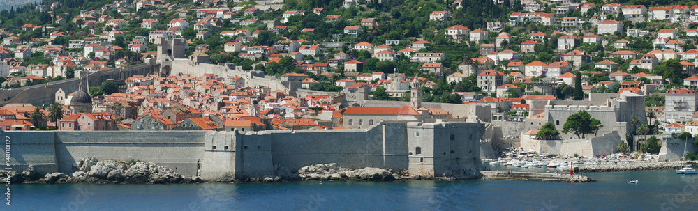 historic city center, Dubrovnik, Croatia, from Lokrum island