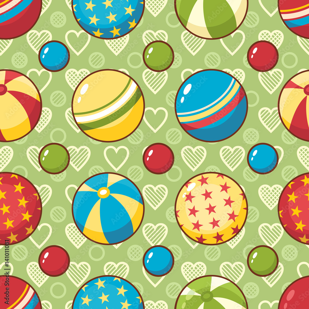 Child toy seamless pattern. Design element for postcard, banner, flyer Child toy seamless pattern. Design element for postcard, banner, flyer