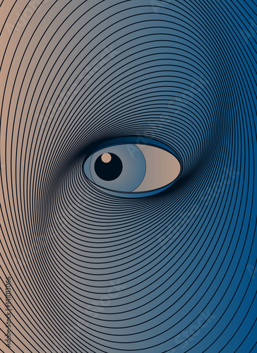 graphic blue eye poster