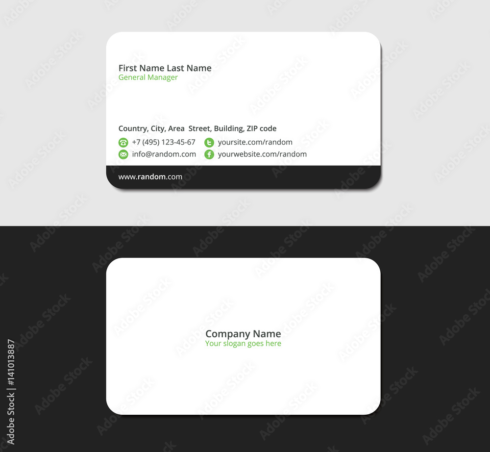 accounting and financial business card accounting and financial business card