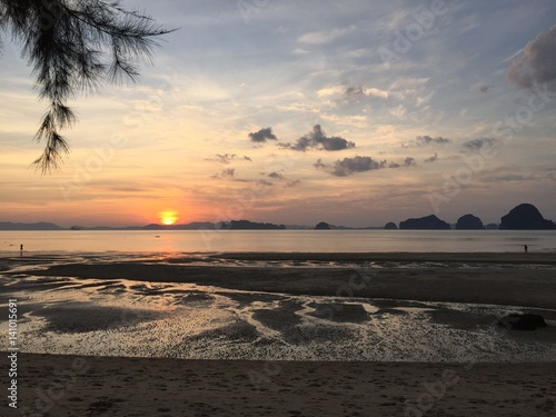 Tubkaek Beach, Sunset photo