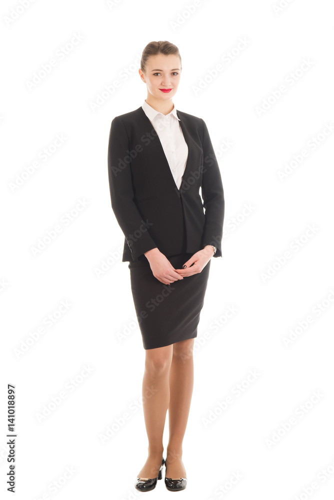 Portrait of a young business woman. Portrait of a young business woman.