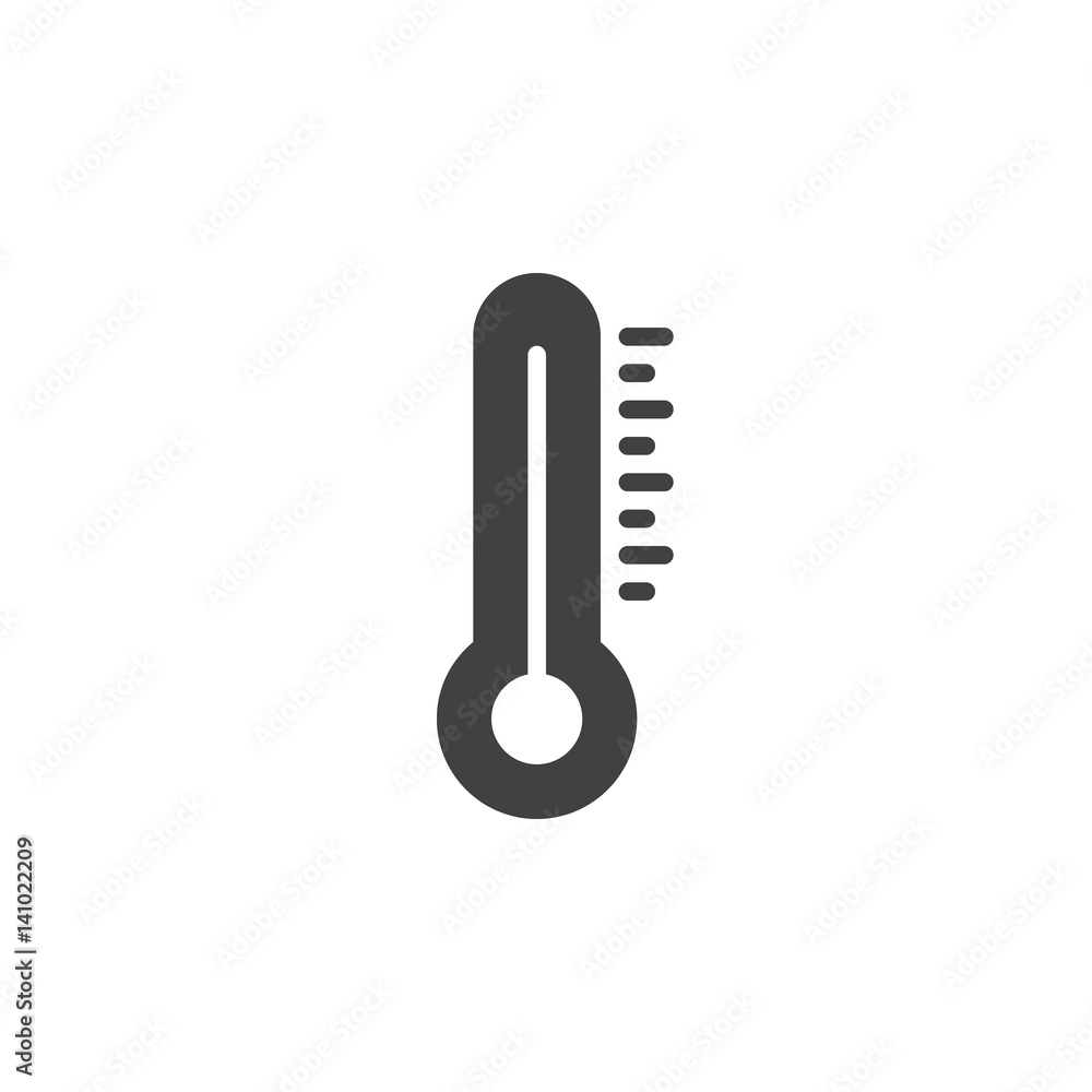 Thermometer icon vector, filled flat sign, solid pictogram isolated on white. Temperature symbol, logo illustration. Pixel perfect Thermometer icon vector, filled flat sign, solid pictogram isolated on white. Temperature symbol, logo illustration. Pixel perfect