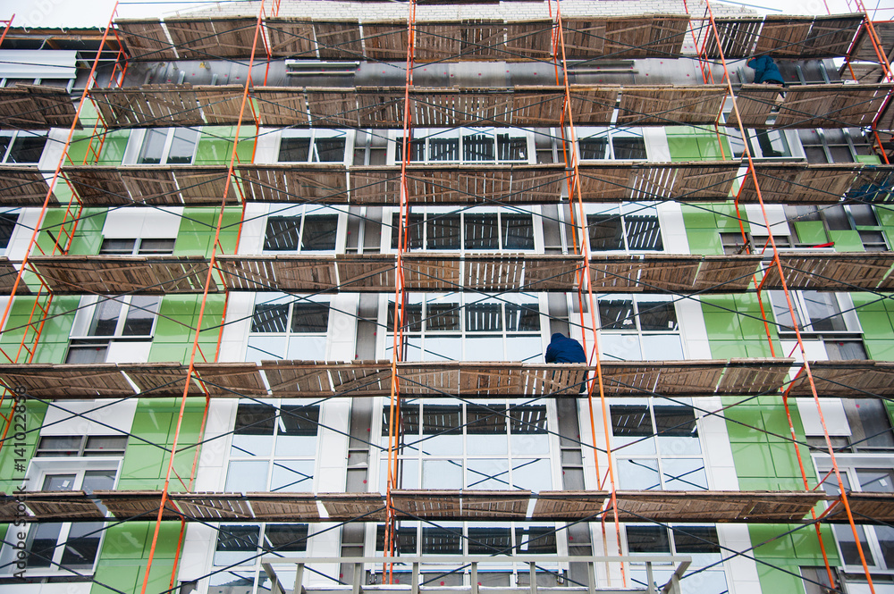 Construction of multi-storey residential building Construction of multi-storey residential building