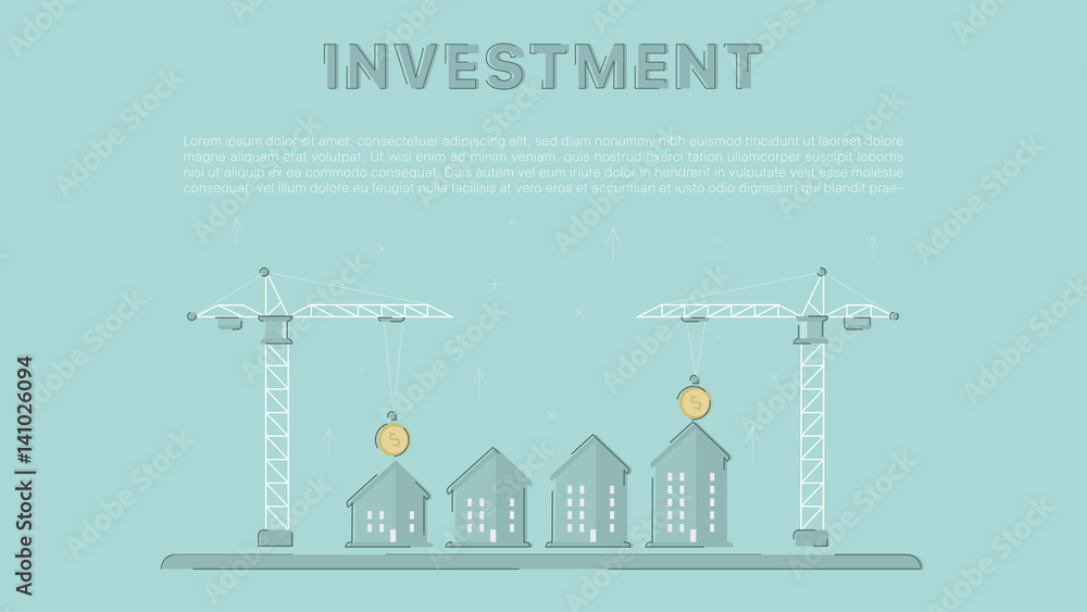 Property investment. Concept business vector