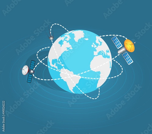 Two Artificial Earth Satellites Around Planet