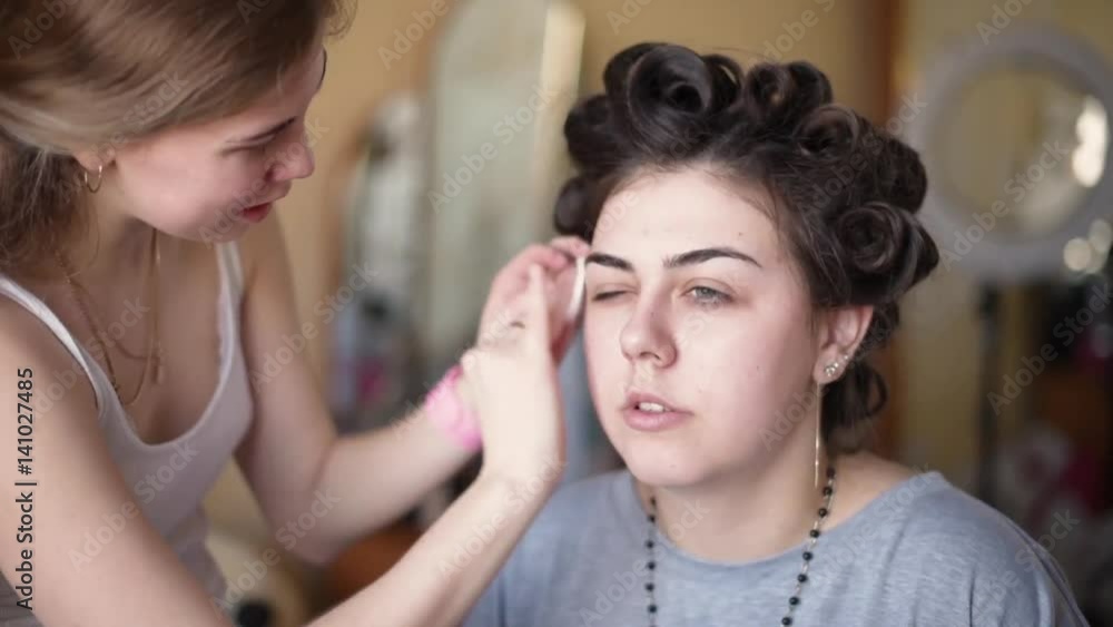 girl in beauty salon girl in beauty salon