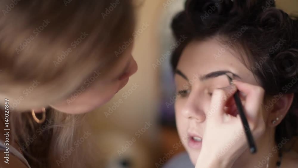 girl in beauty salon girl in beauty salon