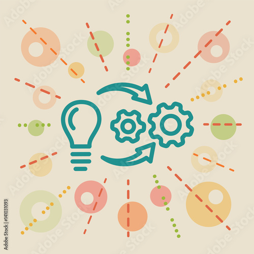 Implementation. Concept business illustration