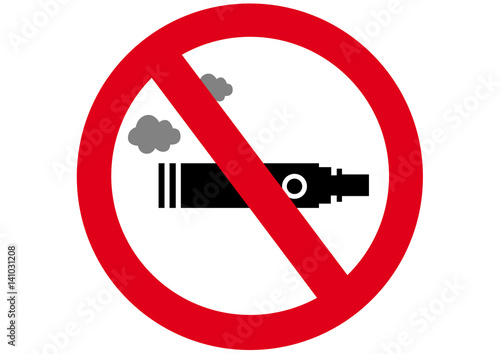  Schild E-Zigarette verboten
