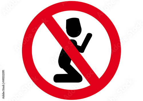 Schild Beten verboten