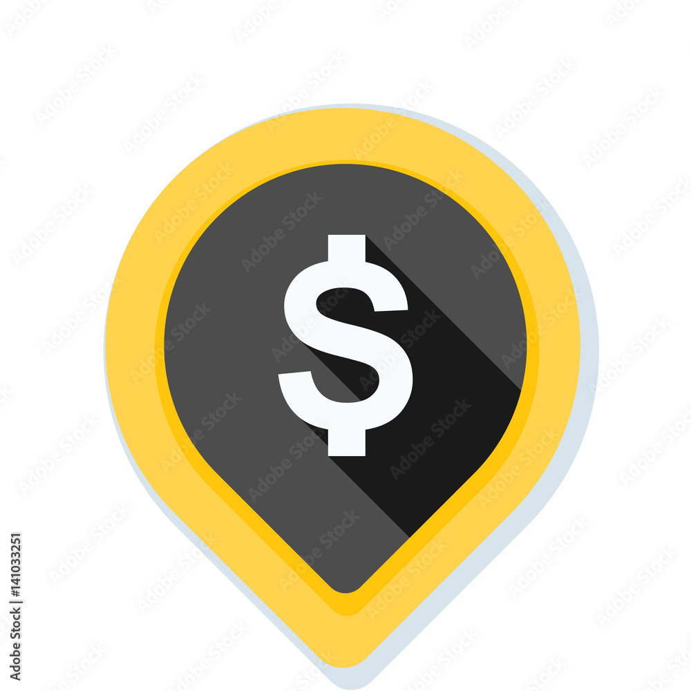 Dollar Bank Navigation Pointer illustration