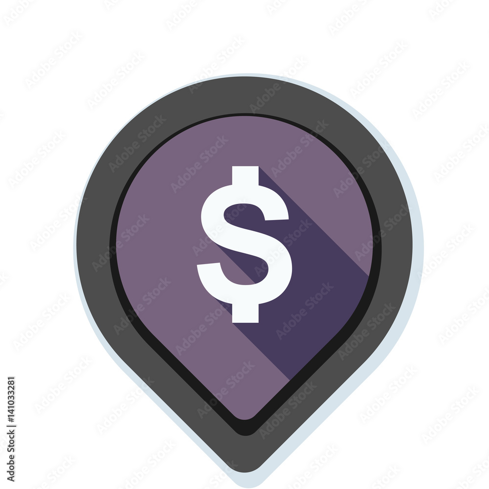 Dollar Bank Navigation Pointer illustration Dollar Bank Navigation Pointer illustration