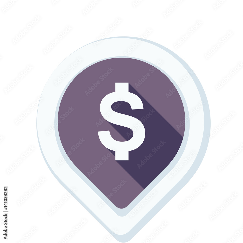 Dollar Bank Navigation Pointer illustration Dollar Bank Navigation Pointer illustration