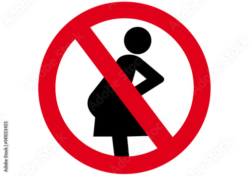 Schild: Für Schwangere verboten