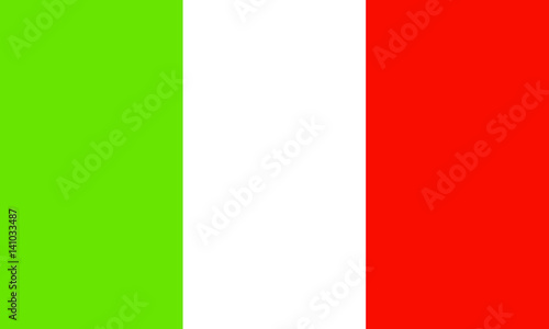 Flag of the Italy. Vector illustration