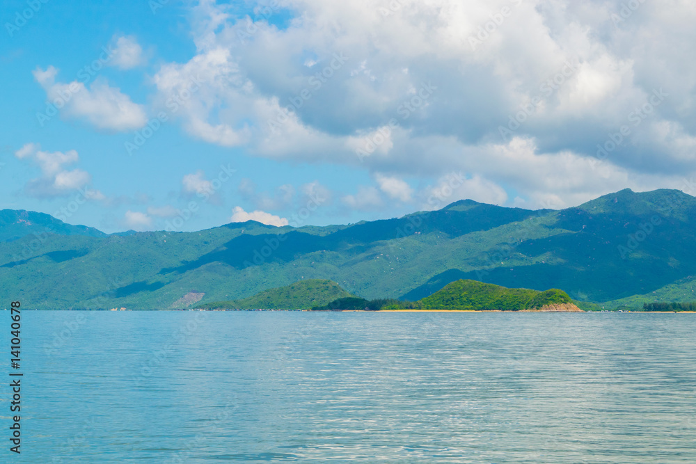 Sea shore at a paradise island -the South China sea - Vietnam Nha Trang bay Sea shore at a paradise island -the South China sea - Vietnam Nha Trang bay