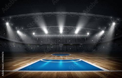 Basketball arena,3d rendering © efks