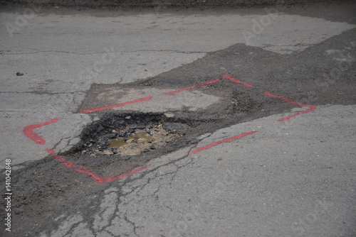 Pothole, Hook Norton photo